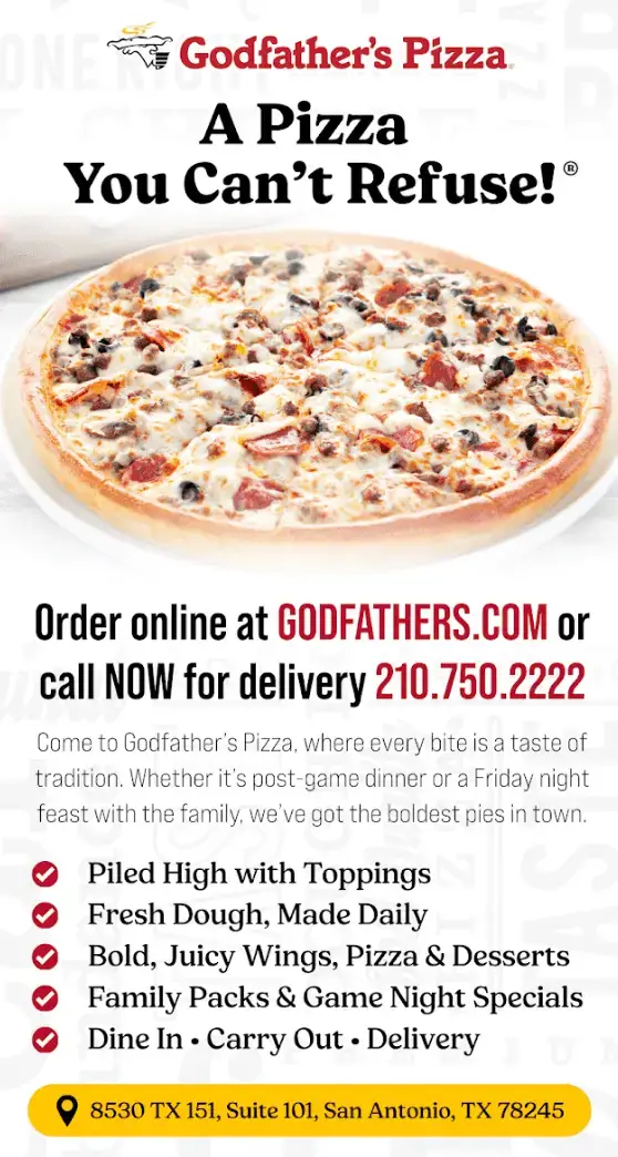 godfathers pizza san antonio delivery